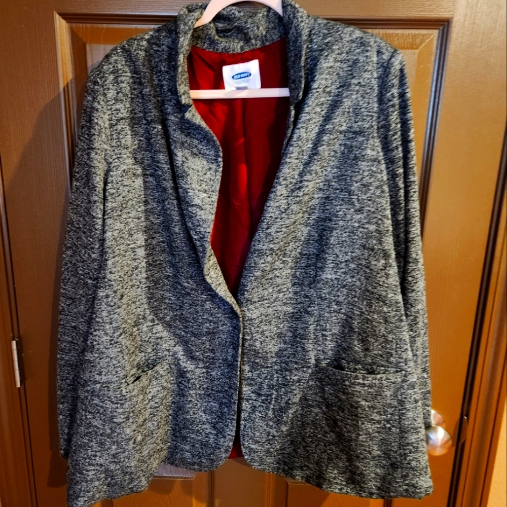 Old Navy Women's Plus Size Gray Blazer
